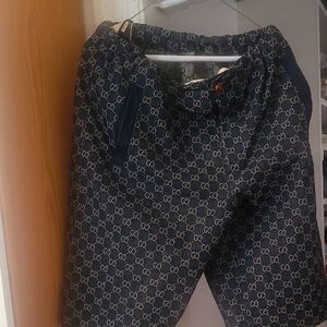 Gucci Blue Jean Shorts with Iconic Design